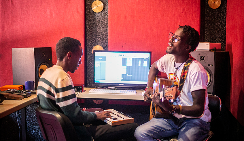 Jimmy Star during a studio session. The singer  found solace in music . / Courtesy photos