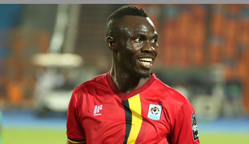 Emmanuel Okwi, the captain of Uganda Cranes, joined SC Kiyovu in October. / Net photo.