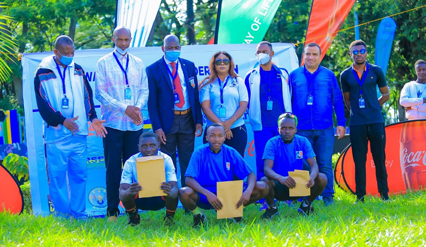 Delegates pose for a picture after the FRATRI meeting held in Rubavu last weekend. / Photo: Courtesy.
