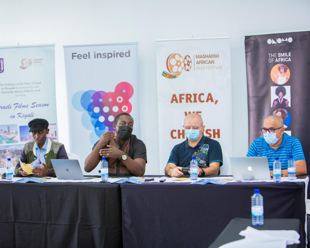 Tru00e9sor Senga (2nd from left ), the brains behind Mashariki African Film Festival, sheds light on the ongoing festival. 
