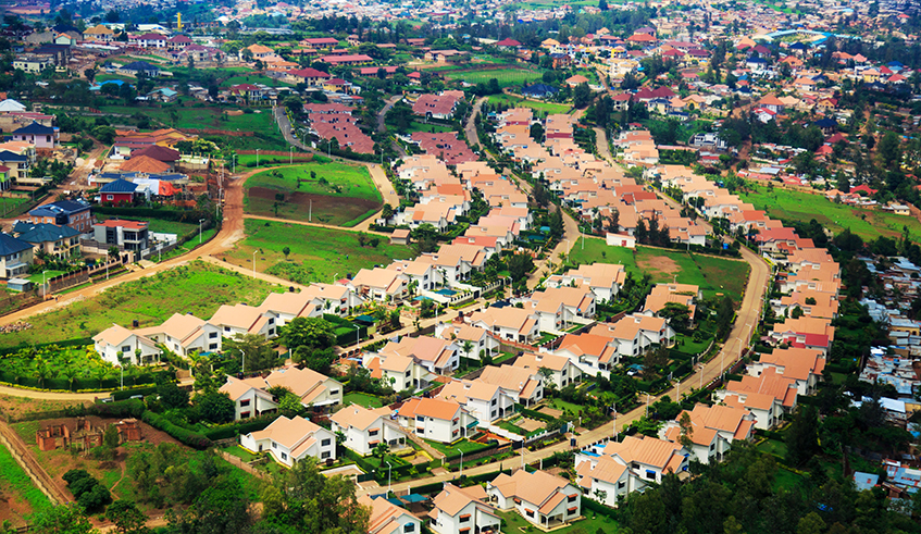An aerial view of modern estate at Kagugu in Gasabo District, in Kigali City. / Photo: File.