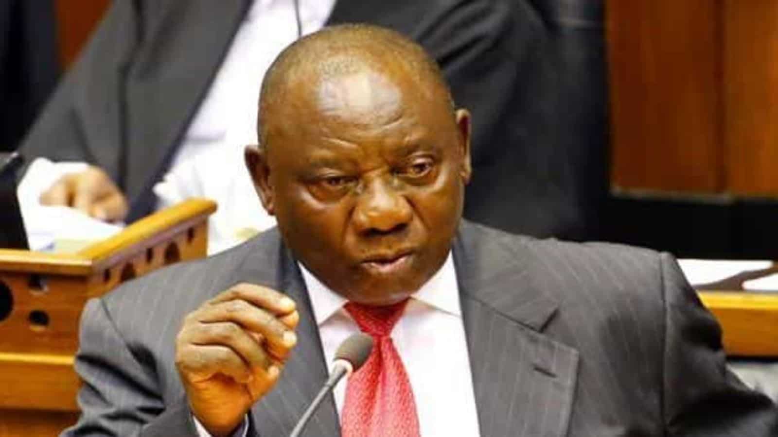 South African President Cyril Ramaphosa. 