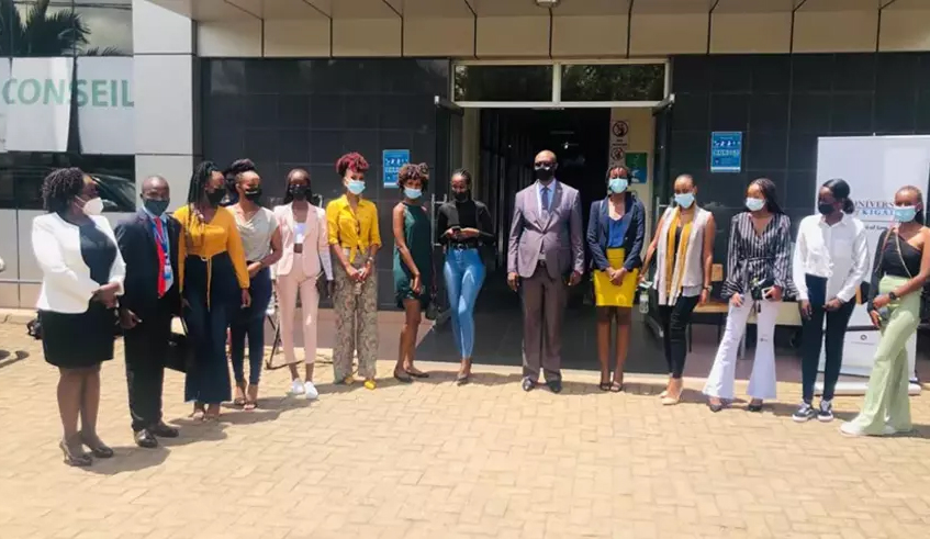 The top 20 Miss Rwanda 2021 finalists offered free scholarships at University of Kigali : Photos/ Courtesy.