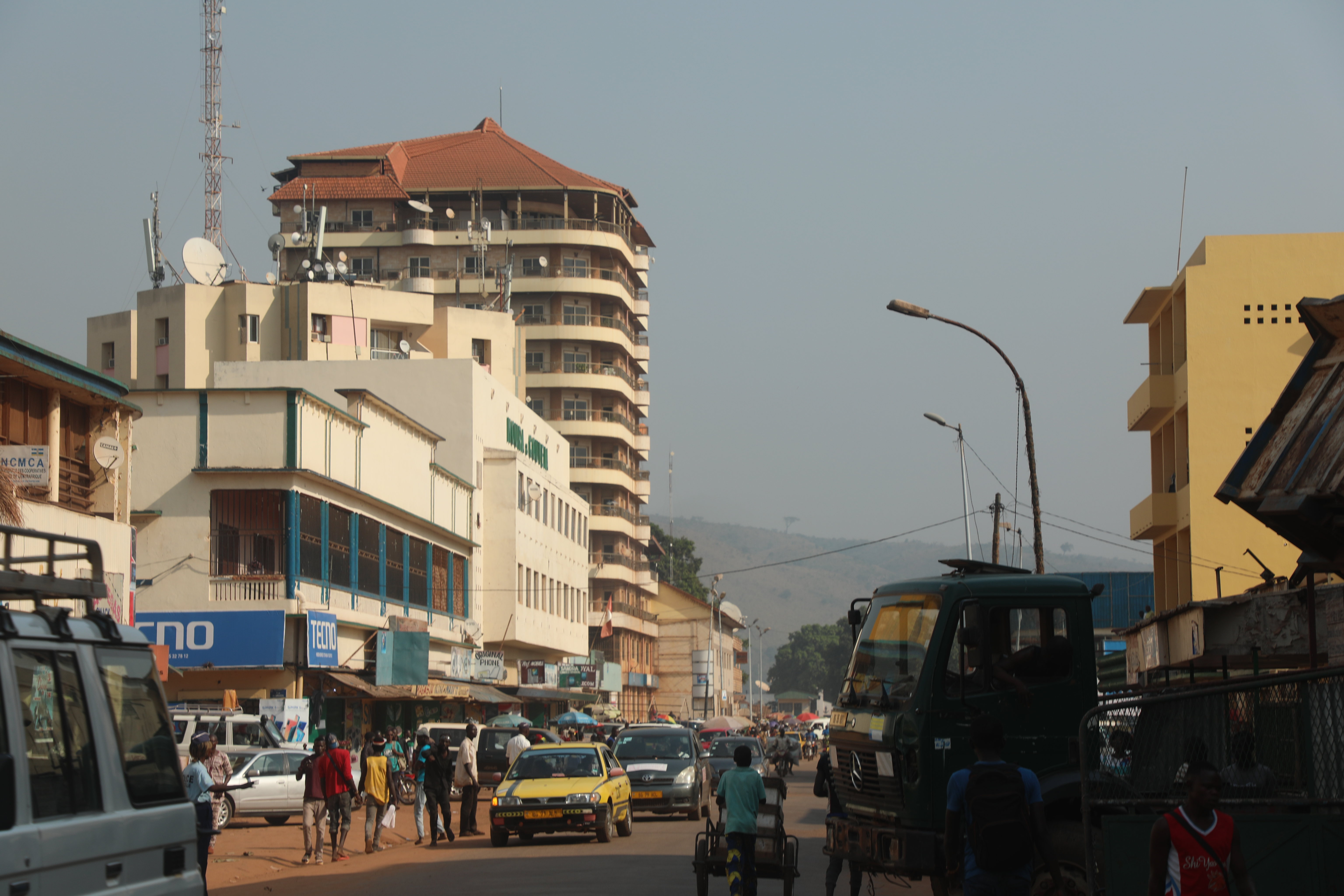 A view of Bangui city center ,the capital city of the Central African Republic on December 29, 2020. Photo by James Karuhanga