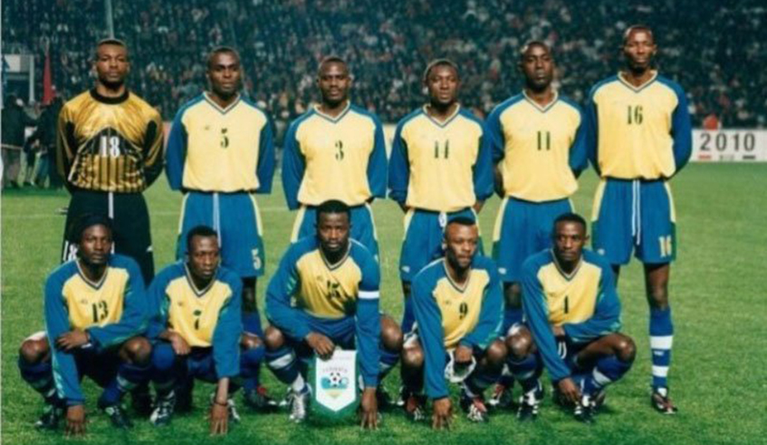 The national football team that represented the country in the 2004 Africa nations cup. Rwanda has not qualified for the competition since then. / Photo: File.