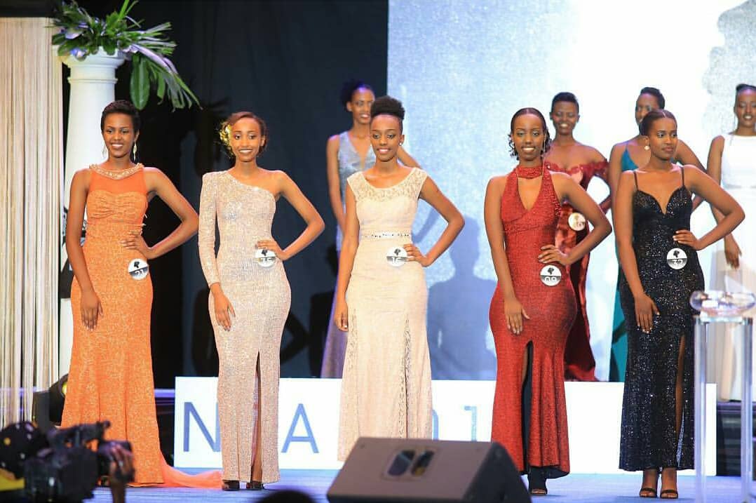 Contestants during Miss Rwandan 2019 auditions. Registration for the next search begins next week : Photo/ Courtesy.