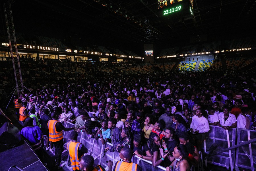 Revellers during a recent concert at Kigali Arena. Event organisers are waiting for new RDB directives.