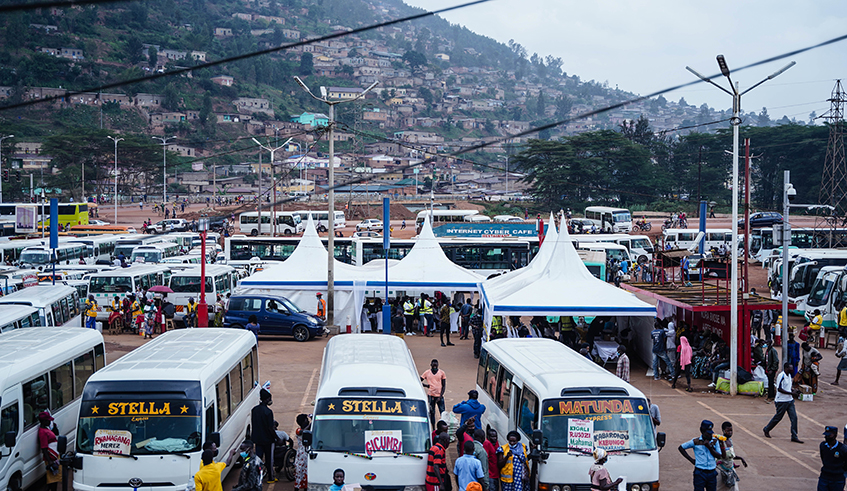A view of the covid 19 vaccination site at Nyabugogo taxis park on December 20 .All  passengers to and from Kigali must present vaccination certificates. / Craish BAHIZI
