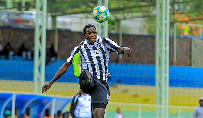 Fitina Omborenga scored the all-important goal for APR in the 71st minute. The army side have not lost a league match since May 2019. / Courtesy