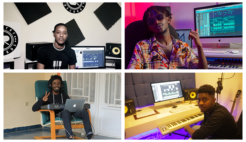 Producers Element and Ayo Rush. Below(L-R): Danny Beats and Pro Zed. / Courtesy photos.