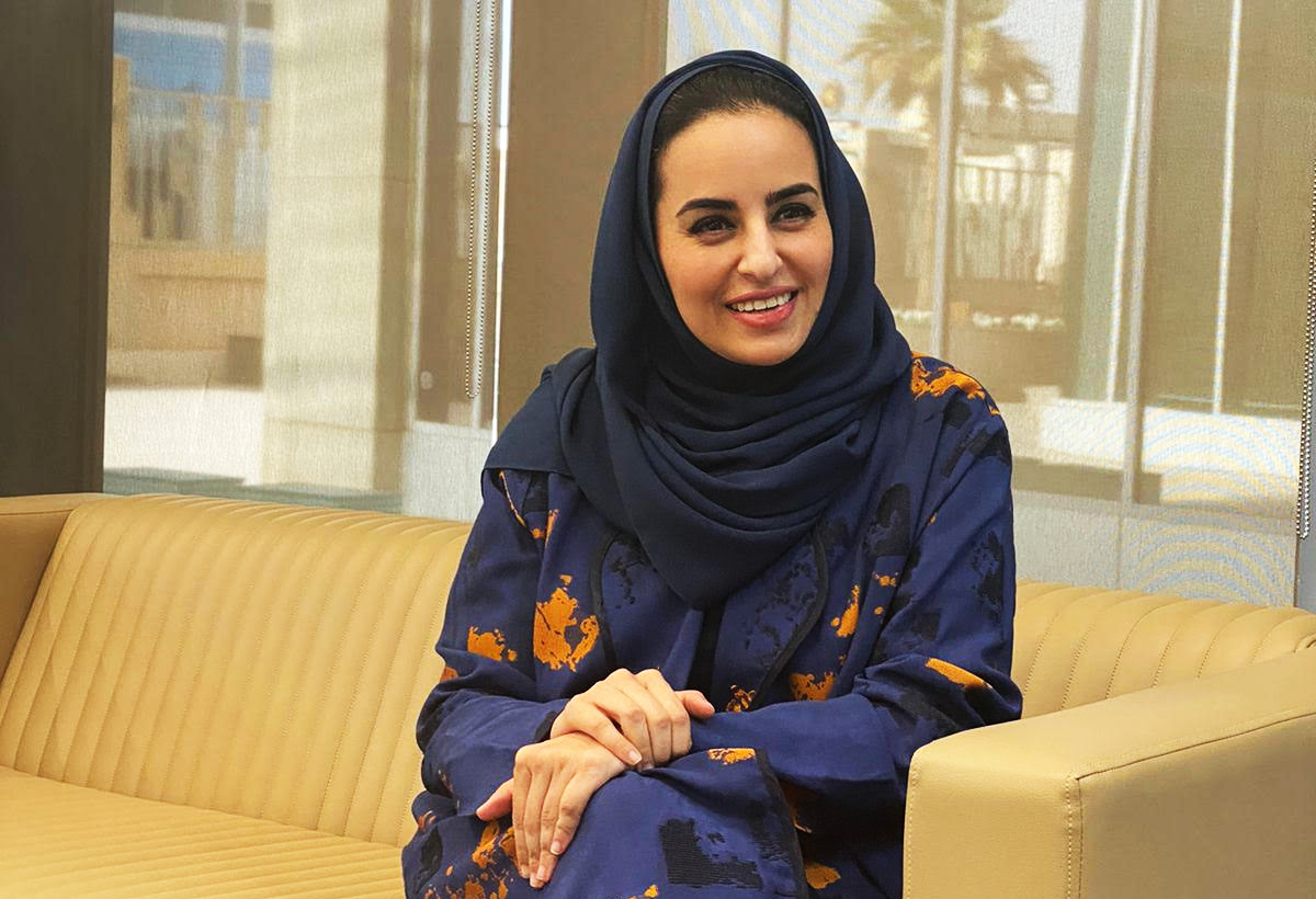 The Digital Cooperation Organisation Secretary General Deemah Alyahya during the interview. 