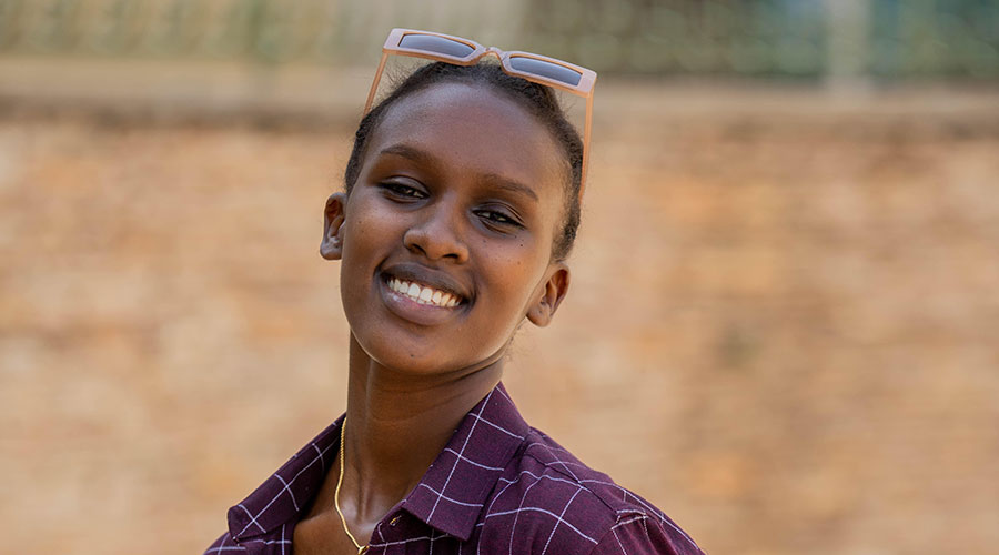 Rising singer Emerance Bwiza. 