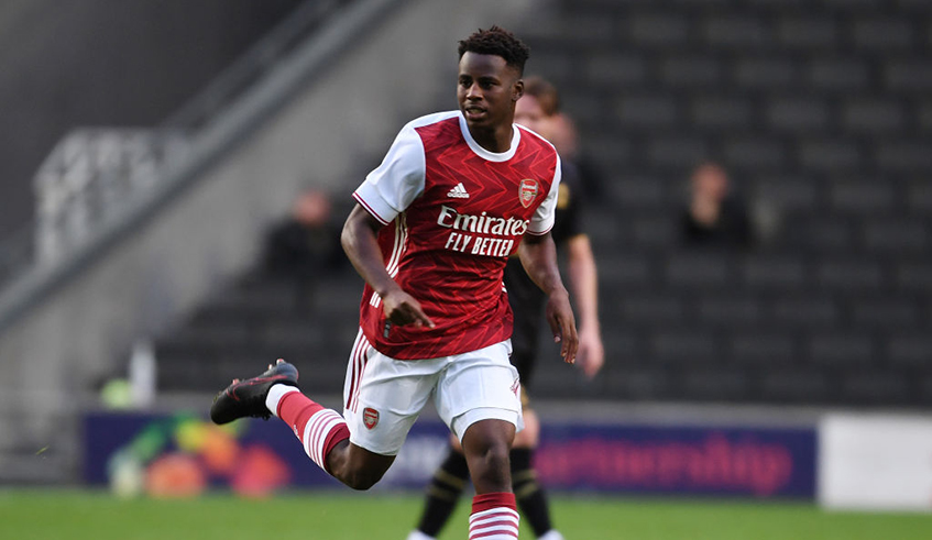 George Lewis Igaba-Ishimwe, a Rwandan winger for Arsenal U-23 team, has been linked with a loan move to Portsmouth. / Net photo.