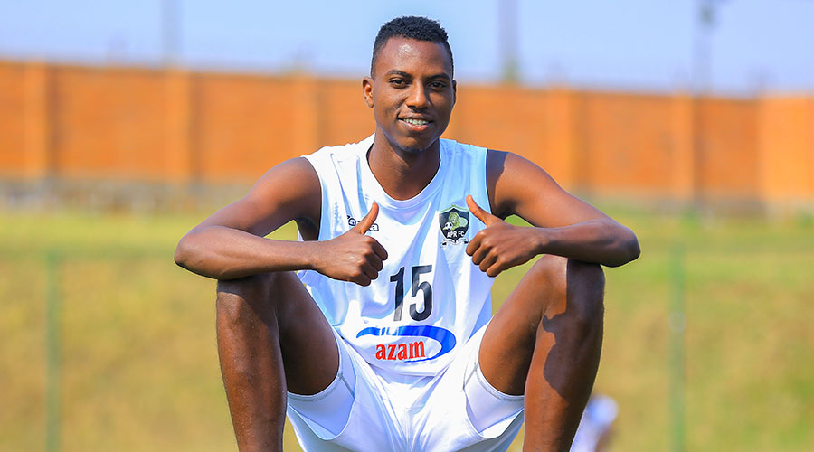 Bonheur Mugisha, 20, made his debut for Rwanda against Guinea in two friendly matches last week. 