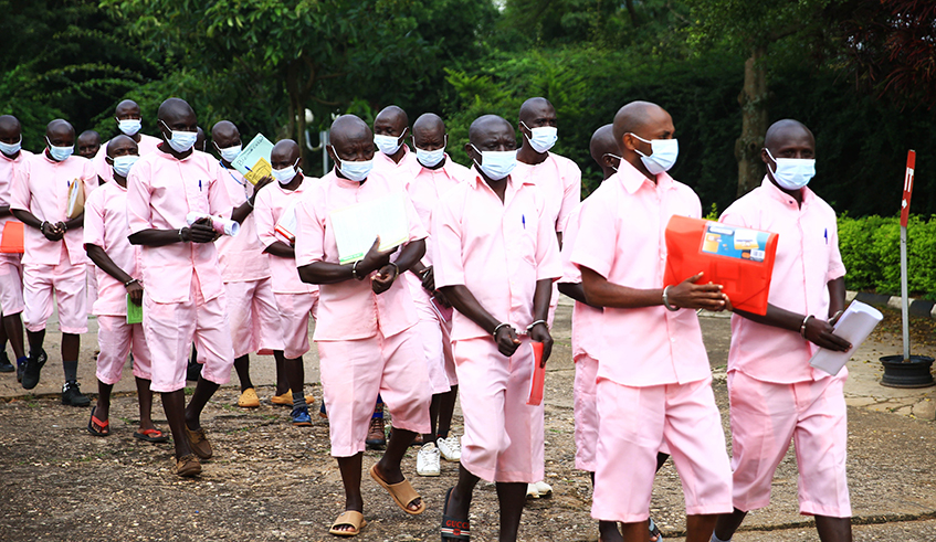 FLN-MRCD rebels arrive at the court for the hearing on on March 24, 2021. / Photo by Sam Ngendahimana