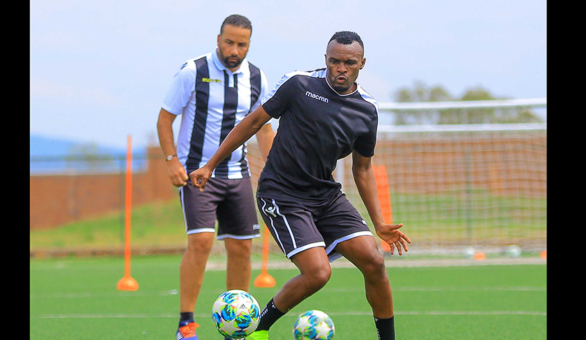 Jacques Tuyisenge, 30, says he is not frustrated despite having scored just two goals since joining APR in September 2020. / Photo: Courtesy.