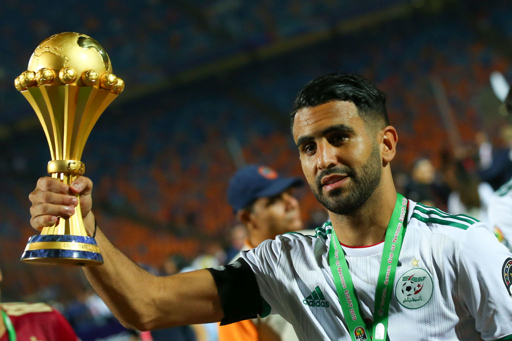 Riyad Mahrez holds the AFCON title after captaining Algeria to the competition's 2019 edition glory in Egypt. 