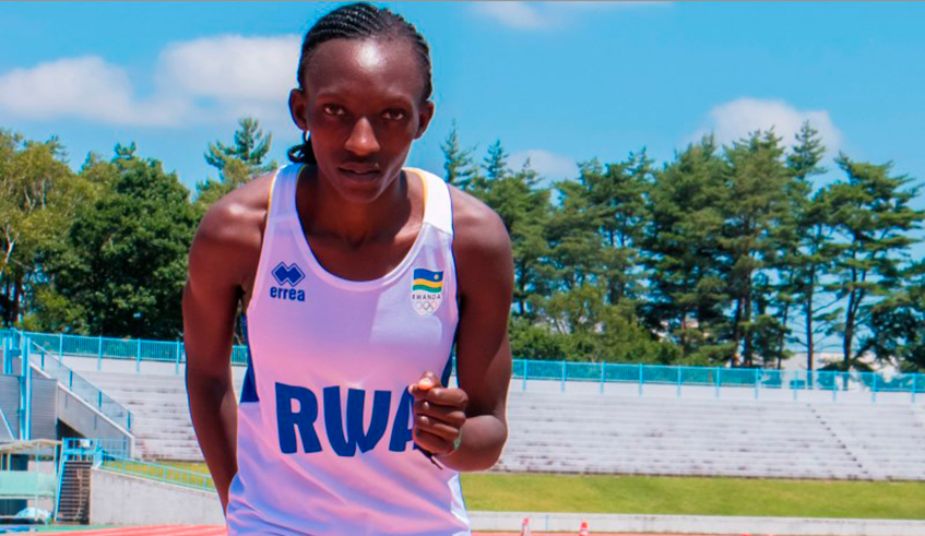 Marthe Yankurije, one of the top athletes in the country. She represented Rwanda at the 2020 Tokyo Olympics. / Courtesy