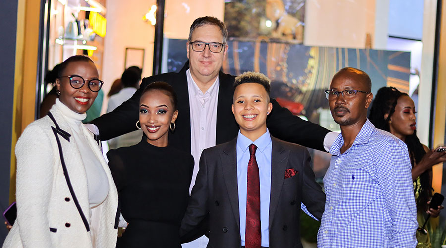 Babo (second right) with her parents and relatives. 