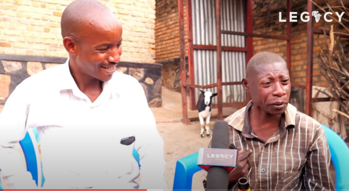 A screenshot of an interview conducted by a local  youtube channel with a person with disability commonly known as Busyete.