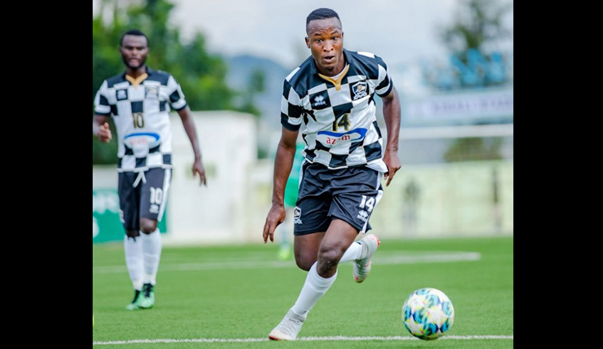 Lague Byiringiro scored from the spot to hand APR the all-important goal against Gorilla FC on Wednesday. / Net photo.