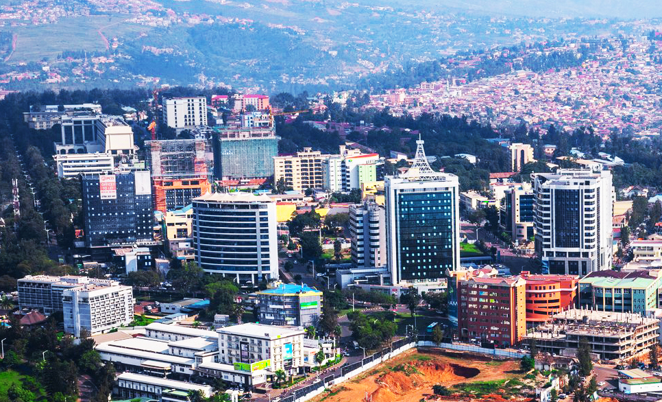 Aerial view of Kigali City the capital city of Rwanda. Rwanda has been named as the safest country for solo travelers in Africa and the sixth on the planet.  File