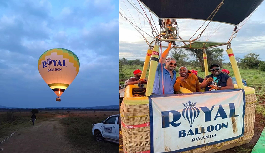 Royal Balloon Rwanda, in partnership with RDB have started offering a hot air balloon experience in Akagera National Park. / Courtesy