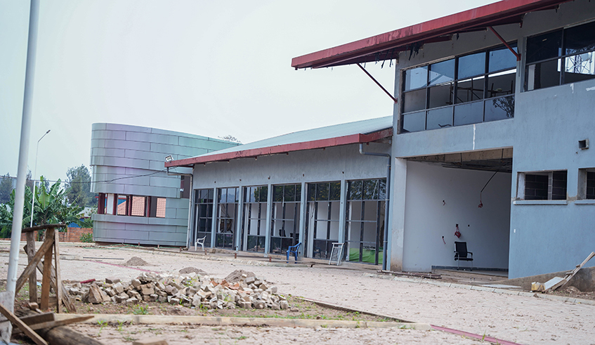 An abandoned construction site of the Rwf2.4 billion Kigali Hospitality Management Institute in Kigali . / Dan Nsengiyumva