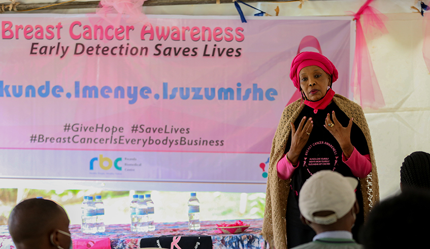 Philippa Kibugu founder of Breast Cancer initiative East Africa speaks on breast self examination and the vision of educates,nurtures,changes and save lives in East Africa on Oct 18, 2020