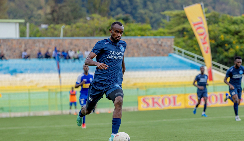 Dany Usengimana, who rejoined Police from APR at the end of last season, has scored five goals for the law enforcers. / Photo: Courtesy.
