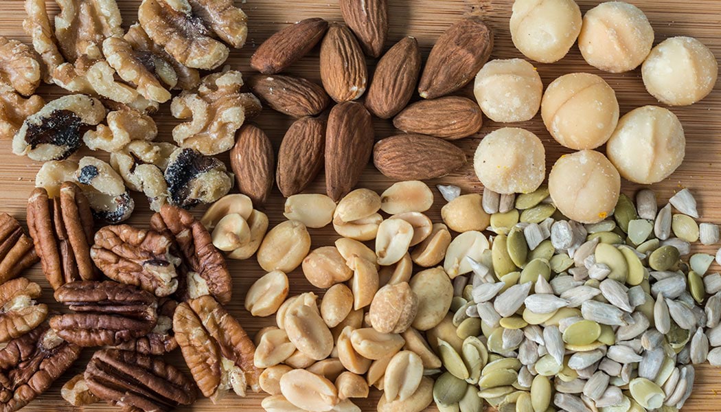 Nuts and seeds are good sources of protein, healthy fats, fibres, vitamins, and minerals. Photo/Net
