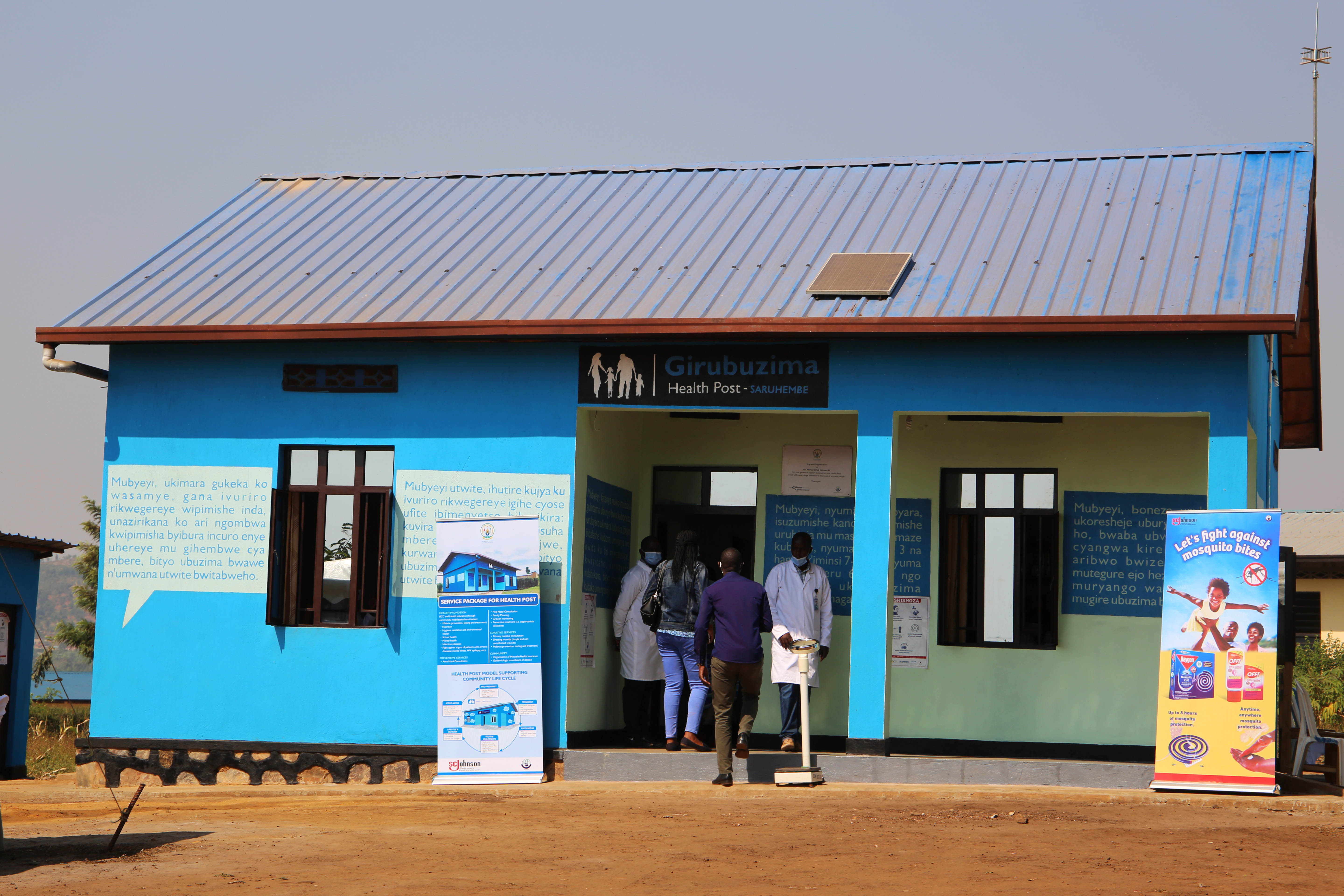 Seruhembe Health Post in Mahama Sector built with support from S.C Johnson Inc during its inauguration in June 27. 