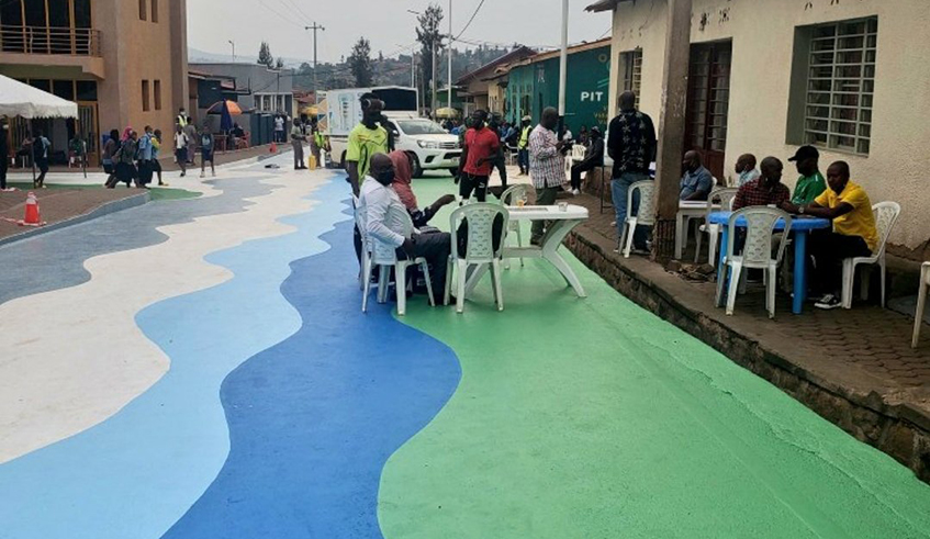 A new  look of different colorful streets in  Biryogo where people can sit and enjoy a cup of ginger tea, one of the several specialties. / All photos by Willy Mucyo.