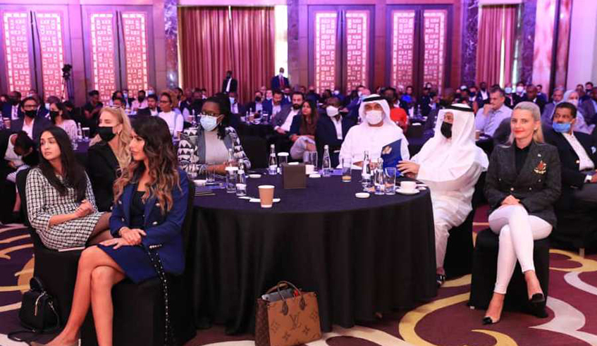 Delegates follow the discussions of panelists during Rwanda Business Forum in Dubai  on February 2,2022. / Courtesy