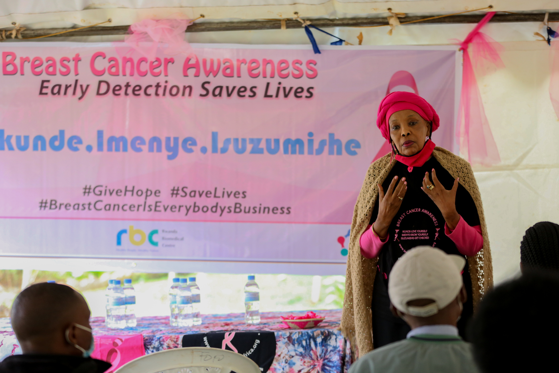 Philippa Kibugu founder of Breast Cancer initiative East Africa speaks on breast self examination and the vision of educates, nurtures, changes and save lives in East Africa on Oct 18, 2020.