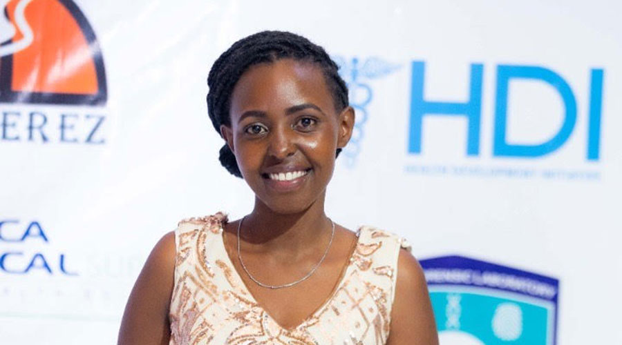 Jeannette Uwimana, Miss Rwanda contestant. 