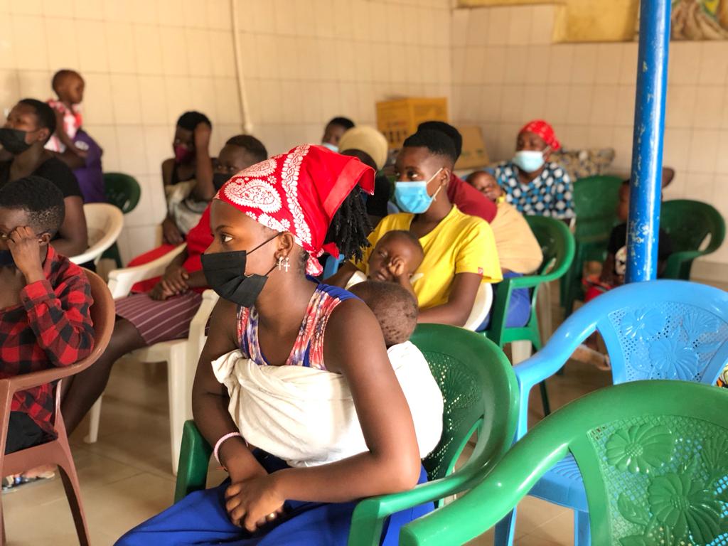 Vulnerable young mothers from Muhima sector during a discussion. Photos/ Courtesy