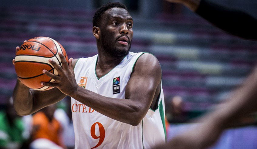 Souleyman Diabate powered Cote du2019Ivoire to the final of the 2021 AfroBasket tournament in Kigali. / Net photo.