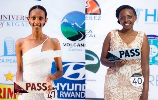 Fredda Umutoniwase (L) and Jeannette Uwimana, both with hearing impairments are the first persons with disabilities to contest in the competition since its inception. / Courtesy photo.