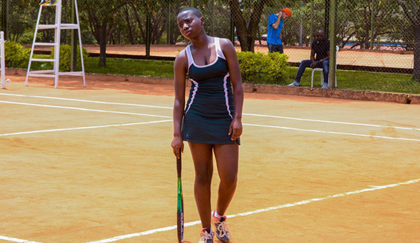 Carine Nishimwe is one of several young talented tennis players in the country. / File