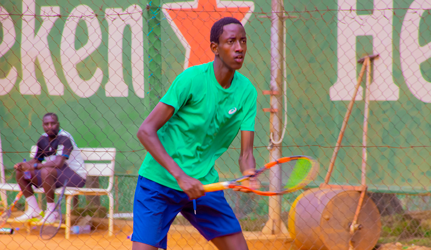 Rwandan Tennis player Junior Mfashingabo has scooped a scholarship to play for Miami-based Atlantis University. Photo: Courtesy.