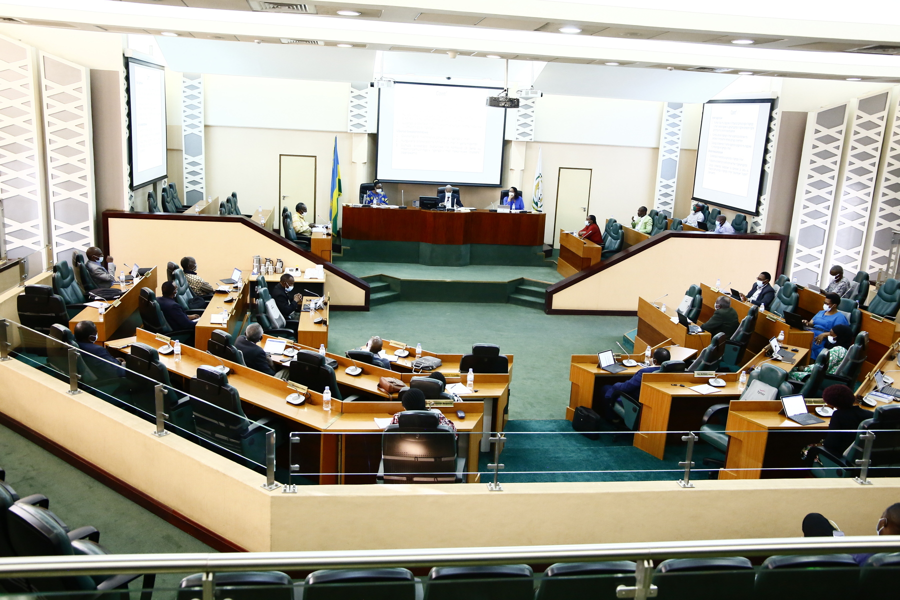 Senators during a plenary session in 2020. Senators have said that the National Commission for Human Rights (NCHR) should reform the means of receiving human rights violation. 
