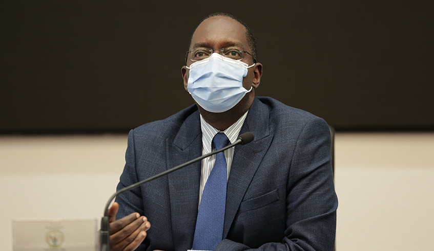 Dr Daniel Ngamije, the Rwandan Minister of Health. 