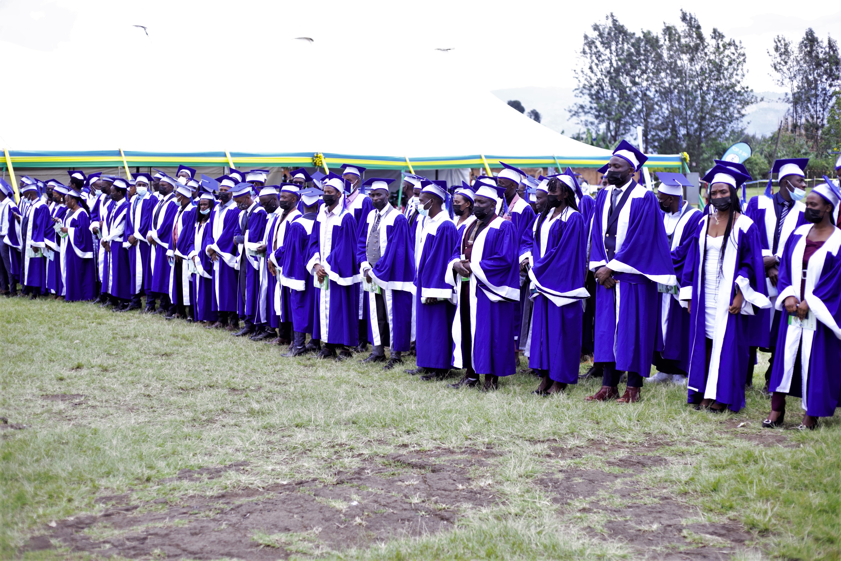 The 872 graduates included nine with a master's degree. The graduation ceremony was held on Friday, March 11, in Musanze District. 