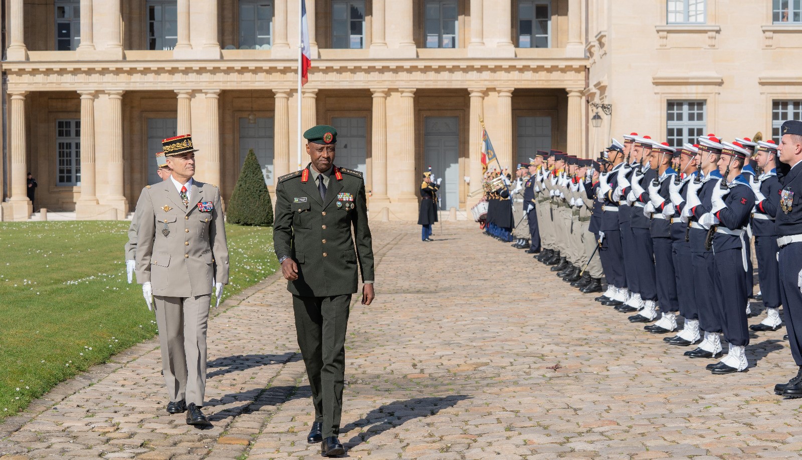 General Jean-Bosco Kazura, Chief of Defence Staff of Rwanda Defence Force (RDF) arrived in Paris on Monday, March 14 at the invitation of his French counterpart General Thierry Burkhard. 