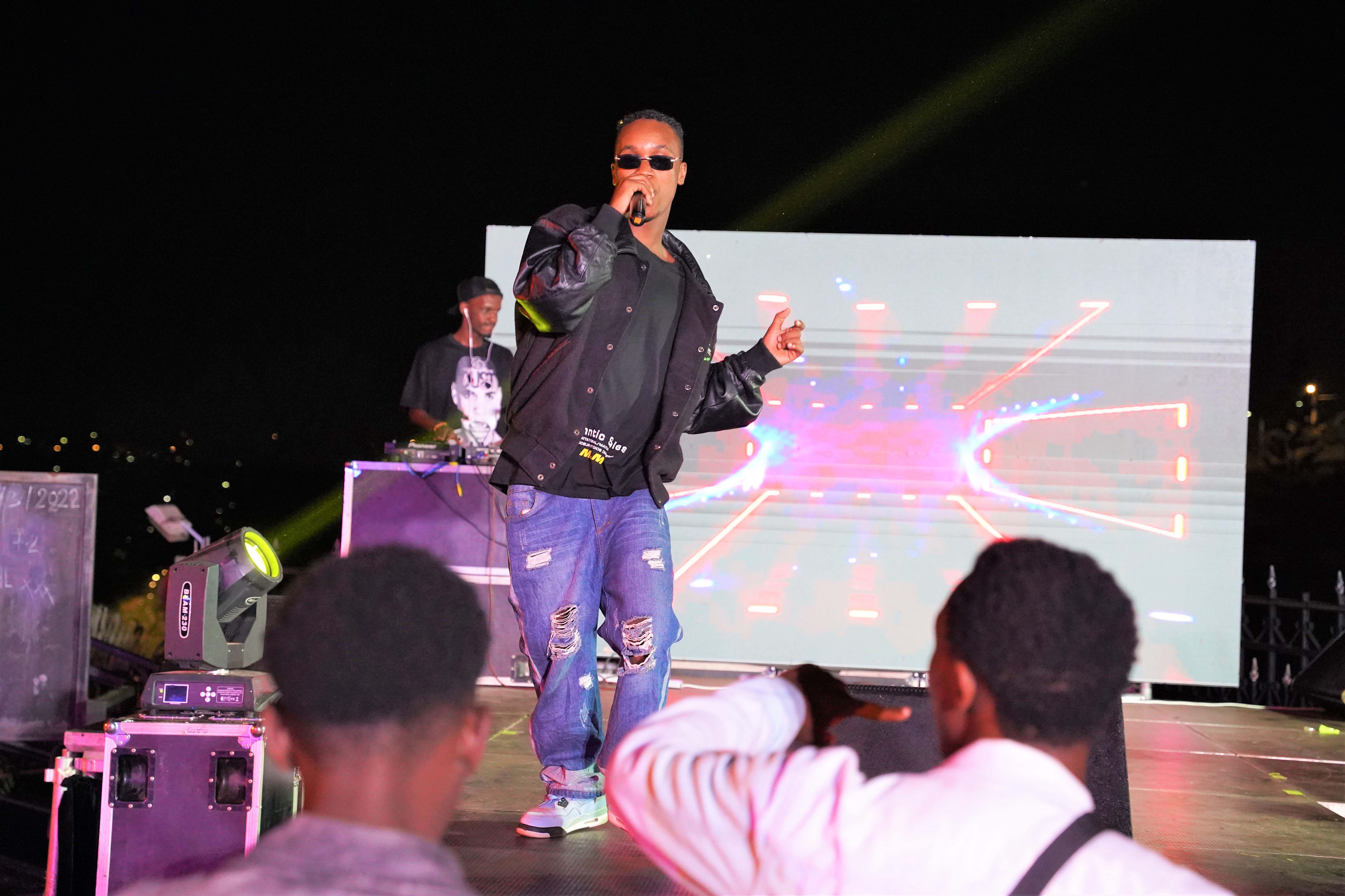 OG2tone one of the upcoming artist  also performs  during the concert in Kigali on March 19,2021.Craish Bahizi