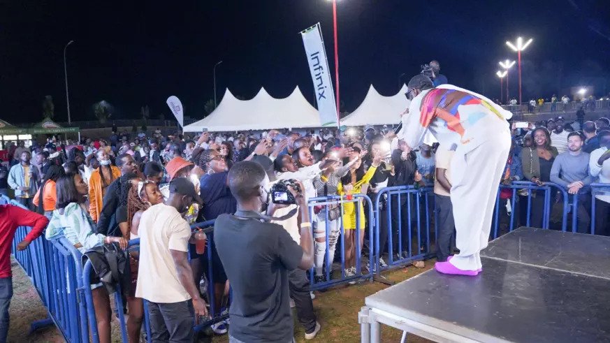 Timaya performing. 