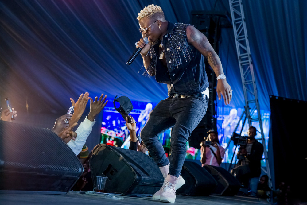 Tanzanian artiste Harmonize during a performance at a previous Afro East Carnival.  Net photo