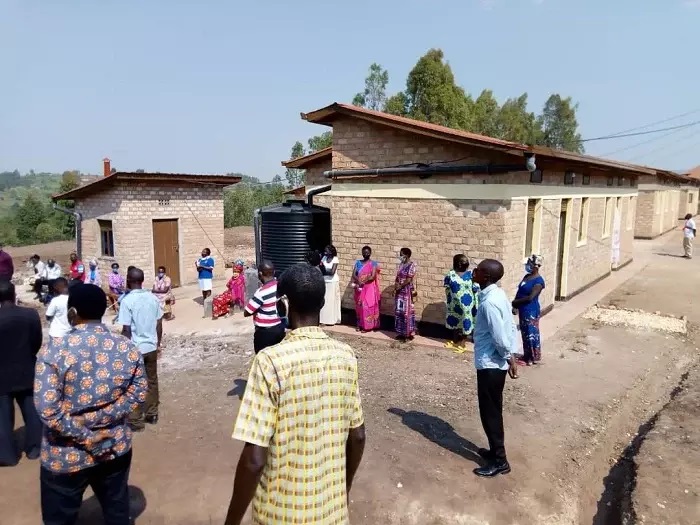 Some of the new houses constructed for Genocide survivors in Ruhango District in 2021. According to MINUBUMWE by 2026, all shelter-related challenges for survivors of the Genocide against the Tutsi will be solve. / Photo: File.