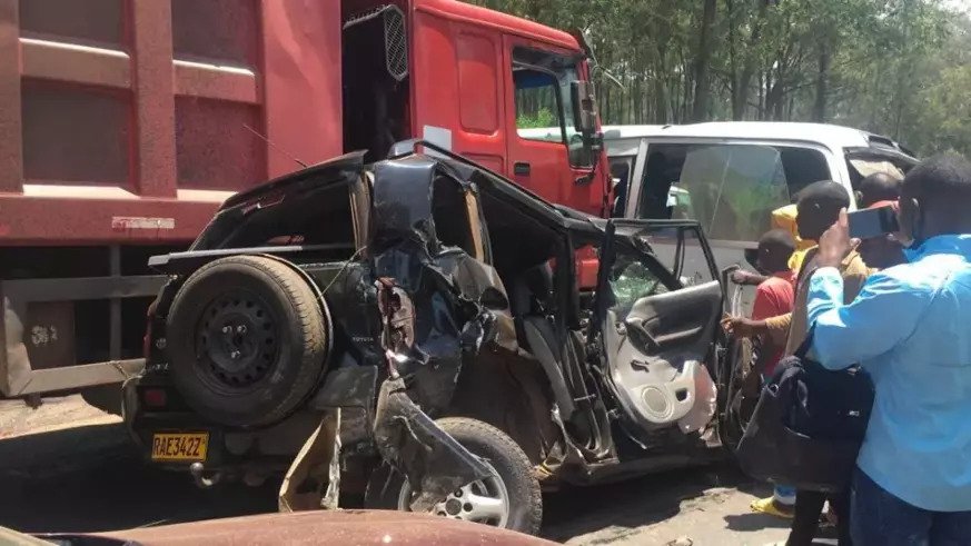 A scene of a horrible accident that happened in Kamonyi District on Friday ,April 8. According to Rwanda National Police report 30 patients were discharged from the hospitals. Courtesy